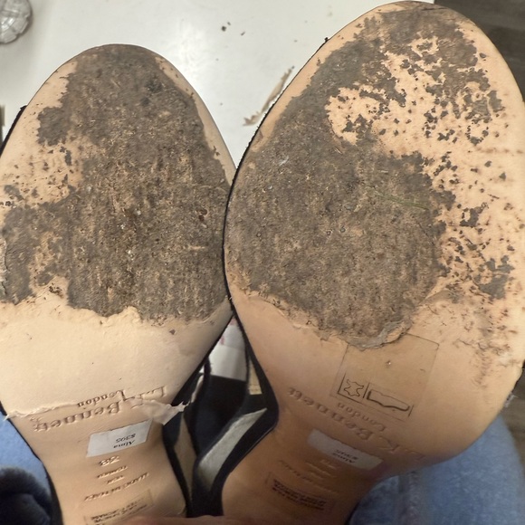 LK Bennett “Alma” Heel Shoes.  Made in Italy.  Real leather/Suede.  Size 38. - Picture 5 of 10